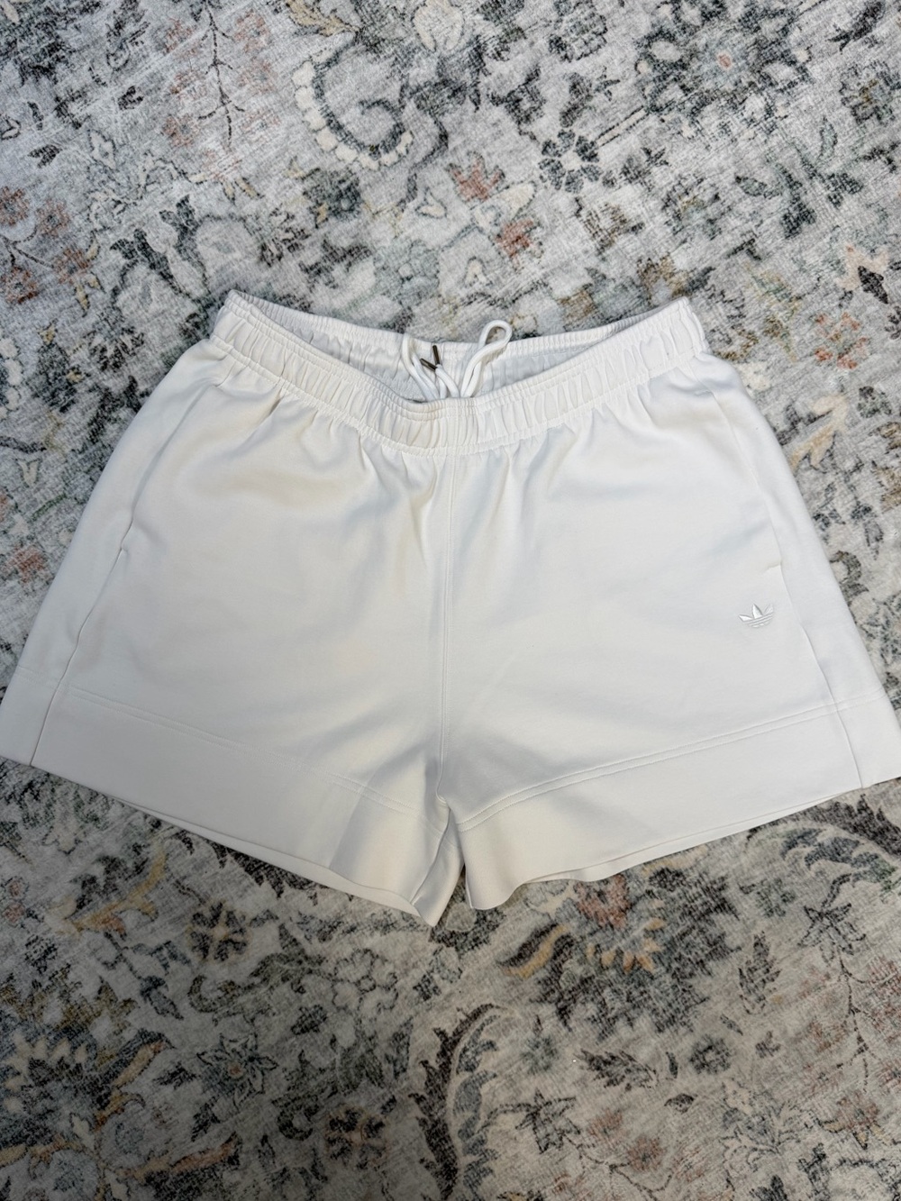 Adidas White Athleisure Shorts